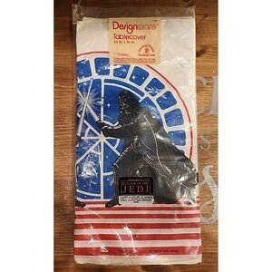 Vintage 1983 DesignWare Star Wars Return Of The‎ Jedi Table cover 54"X96"